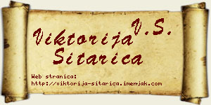 Viktorija Sitarica vizit kartica